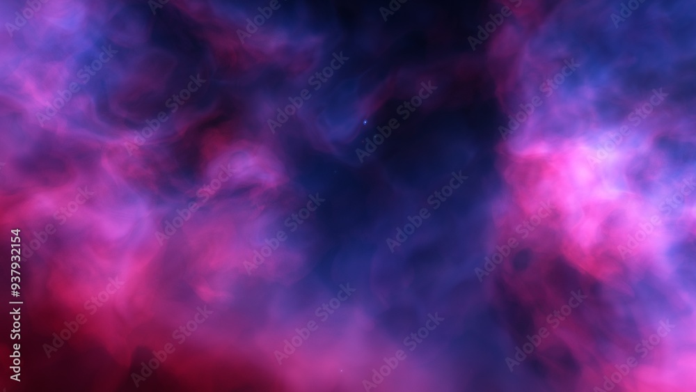 Space illustration with a color glow
Space illustration with a color glow