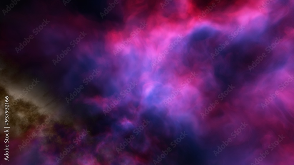 Space illustration with a color glow
Space illustration with a color glow