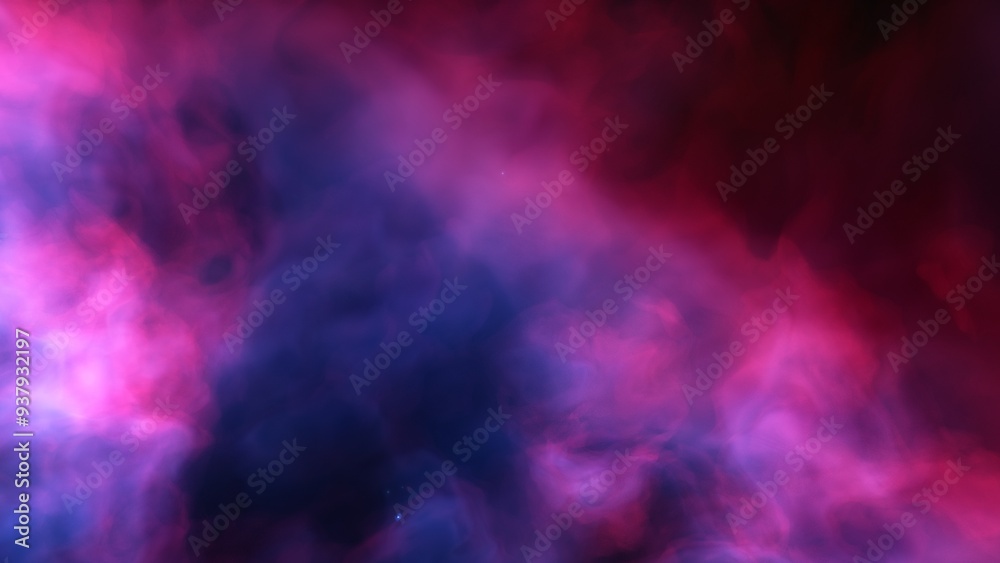 Space illustration with a color glow
Space illustration with a color glow