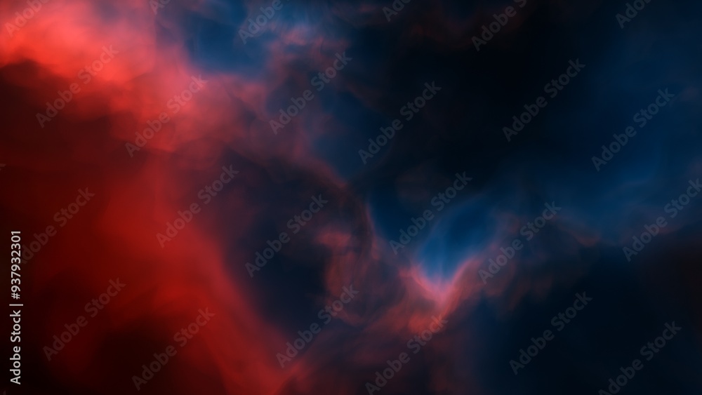 Space illustration with a color glow
Space illustration with a color glow