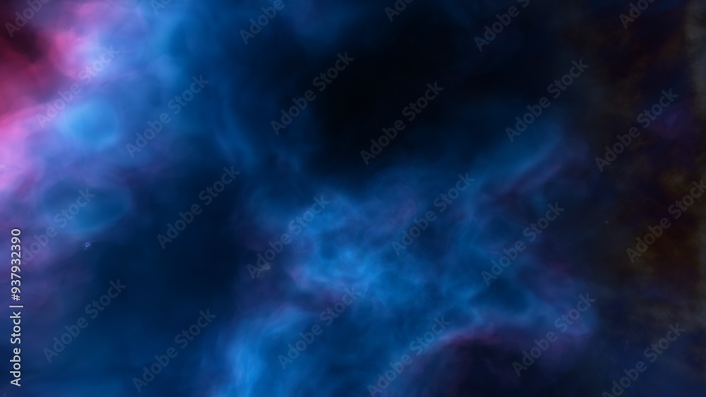 Space illustration with a color glow
Space illustration with a color glow