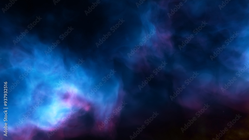 Space illustration with a color glow
Space illustration with a color glow