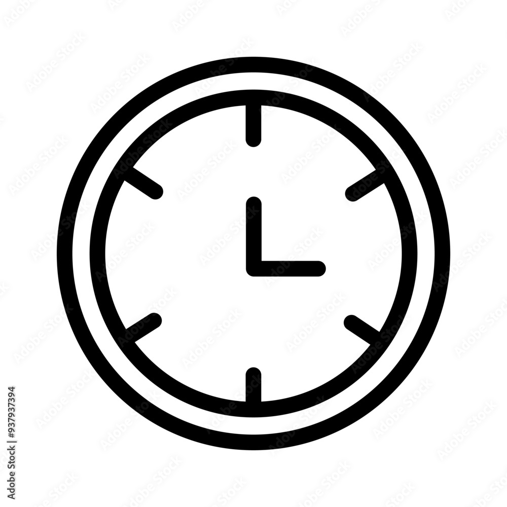Time line icon. Clock icon. Vector illustration isolated on white background. Time line icon. Clock icon. Vector illustration isolated on white background.