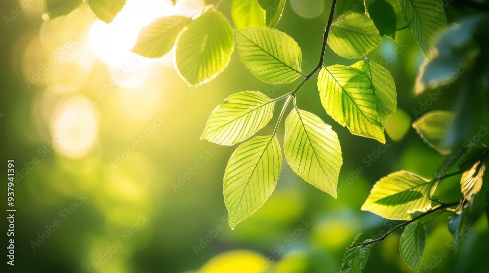 A close-up of vibrant green leaves illuminated by soft sunlight, creating a serene and refreshing natural atmosphere. A close-up of vibrant green leaves illuminated by soft sunlight, creating a serene and refreshing natural atmosphere.