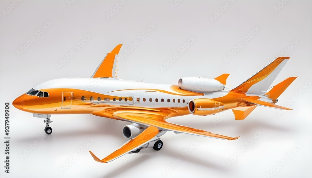 Jumbu Jet Commercial airplane on white background instant frame Flying airplane symbol Jumbu Jet Commercial airplane on white background instant frame Flying airplane symbol