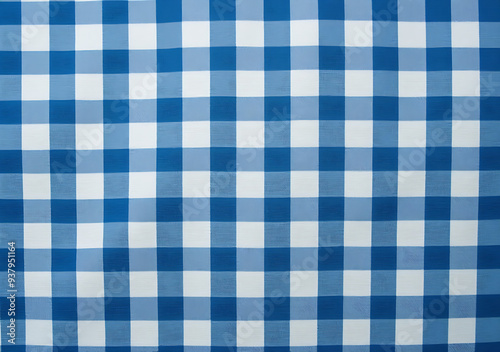 Blue checkered fabric pattern background for design projects