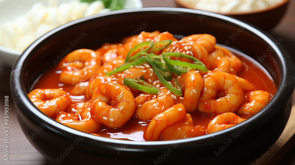 Korean Instant Noodles with Spicy Tteokbokki