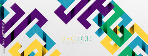 Color bend lines with shadow texture effect. Vector Illustration For Wallpaper, Banner, Background, Card, Book Illustration, landing page