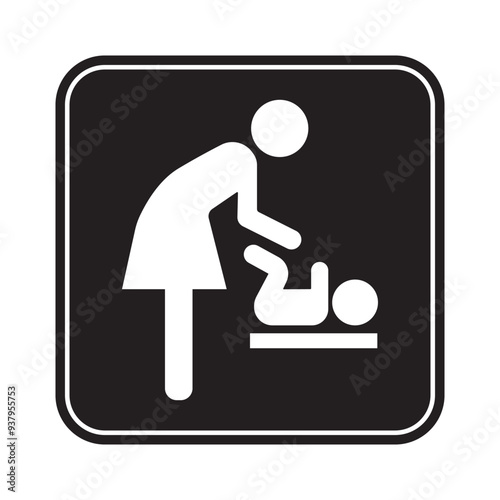 Baby Changing Room Sign