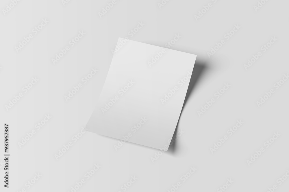 Blank portrait mock-up paper. brochure magazine isolated on gray, changeable background / white paper isolated on gray. Blank portrait mock-up paper. brochure magazine isolated on gray, changeable background / white paper isolated on gray.