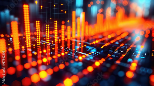 Wallpaper Mural Dynamic abstract technology background  illustration. Torontodigital.ca