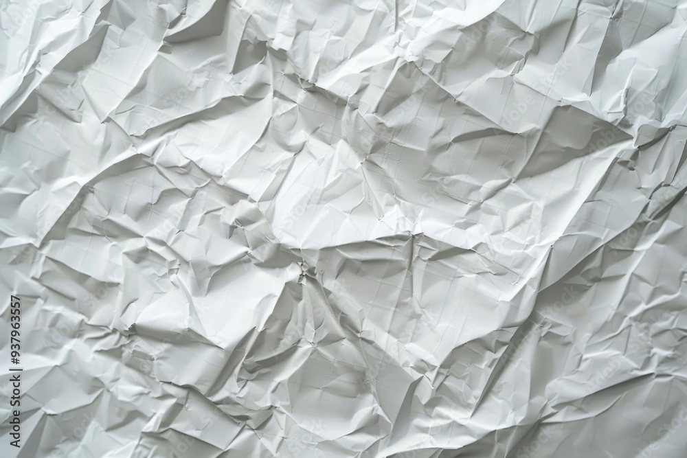 A close-up shot of a sheet of white paper with subtle texture and slight folds A close-up shot of a sheet of white paper with subtle texture and slight folds