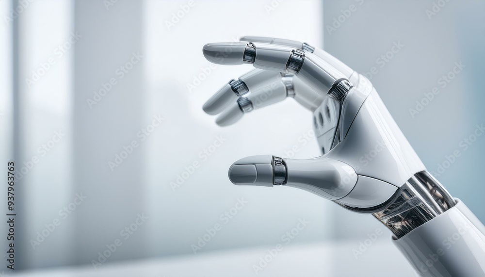 白 人型ロボット つかむ手2 白 人型ロボット つかむ手2