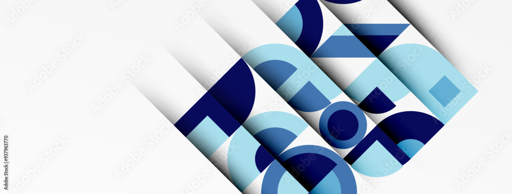 Modern geometrical abstract background - circles. Business or technology presentation design Modern geometrical abstract background - circles. Business or technology presentation design