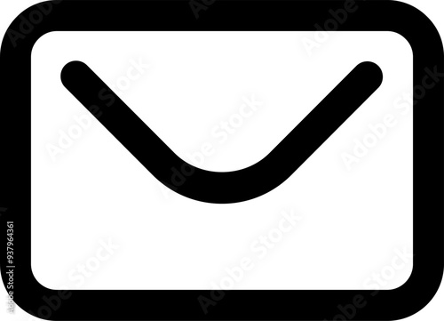 UI email Vector Icon Illustration. Line Style