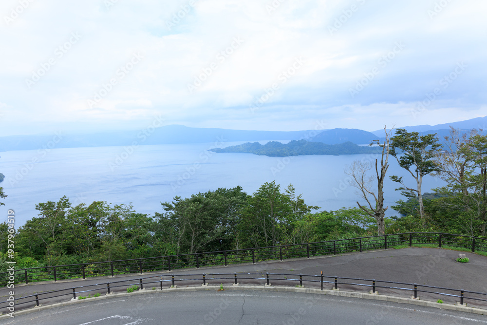 青森県　十和田湖　風景　8月