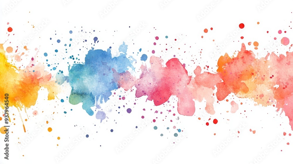 Obraz premium Abstract watercolor splashes
