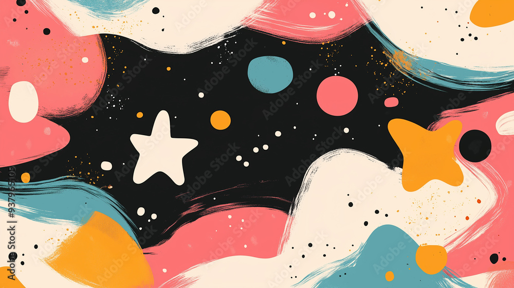 Abstract pastel colors background, sweet and cute style.