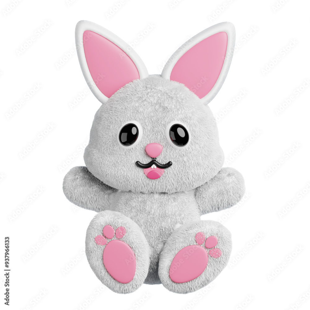 3D Character Rabbit Animal Doll 3D Character Rabbit Animal Doll