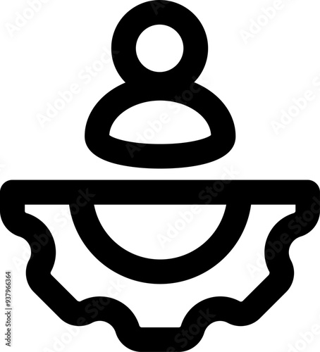 UI personal development Vector Icon Illustration. Line Style