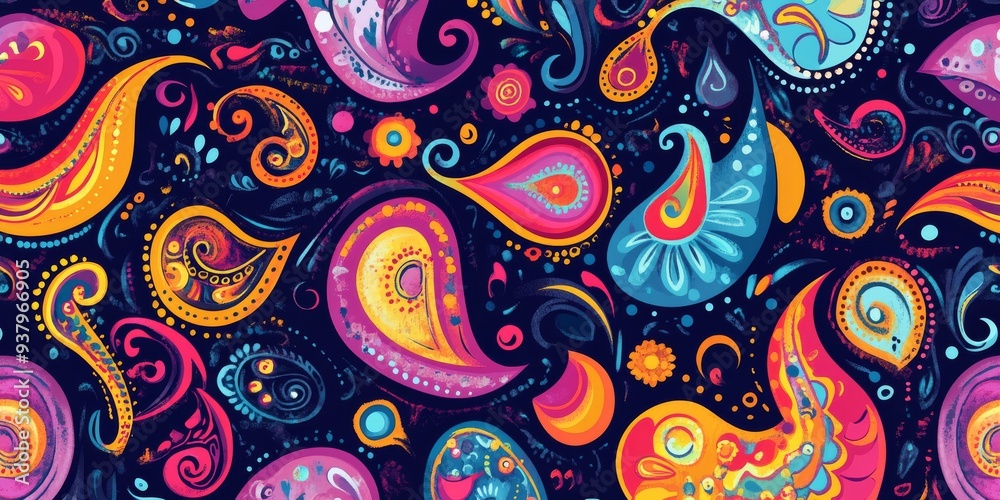 Obraz premium Paisley pattern