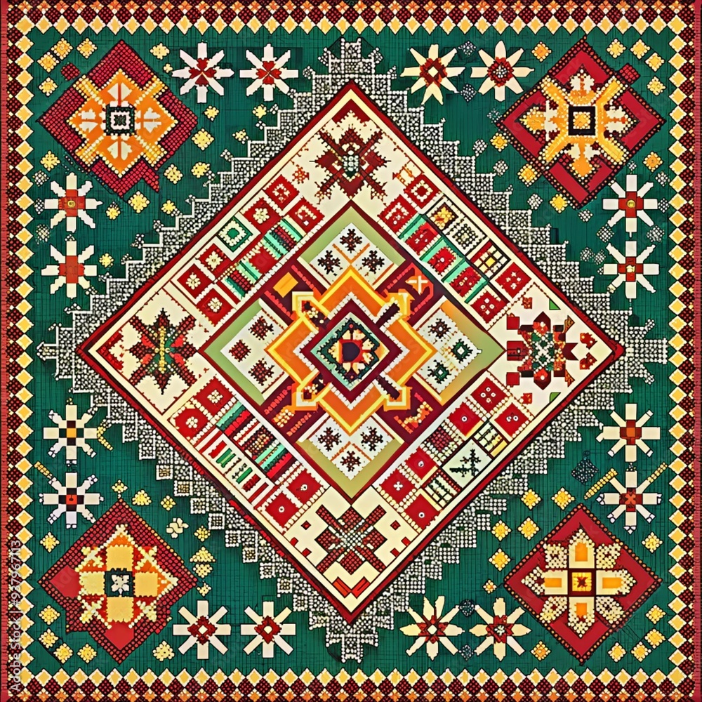 pattern with elements pattern with elements