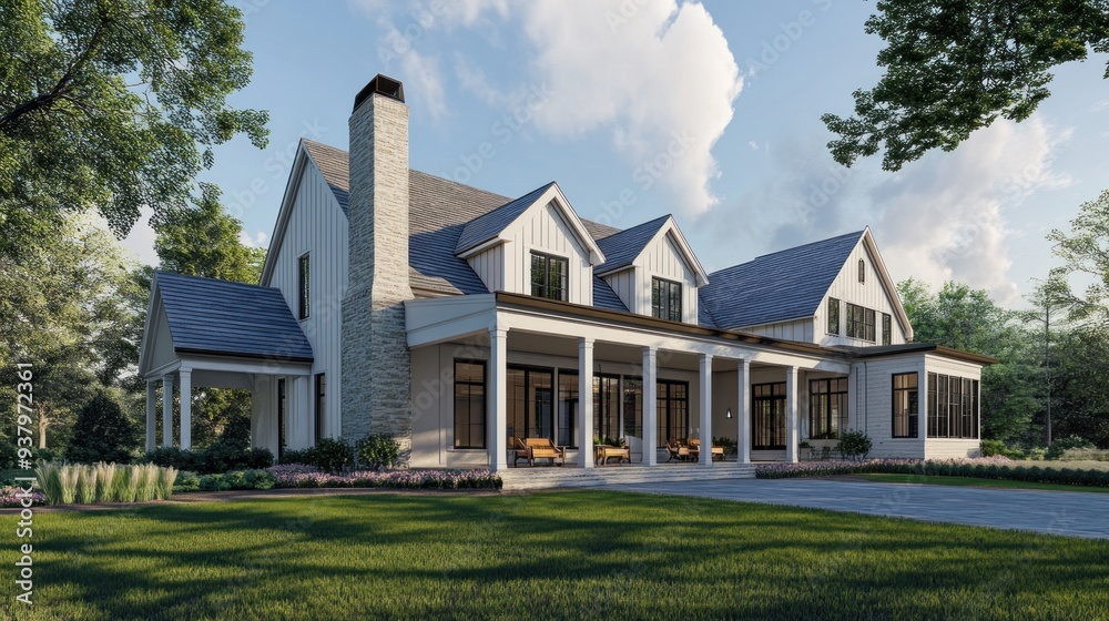 Modern Farmhouse with Covered Porch Modern Farmhouse with Covered Porch