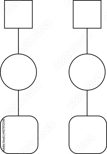 Illustration d'un modèle de boucle d'oreille graphique