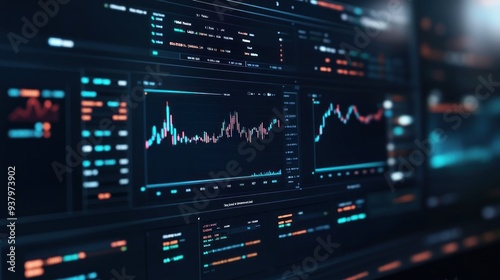 Financial Data Analysis on a Monitor