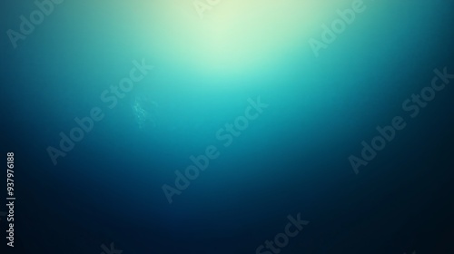 Deep underwater scene with gradient blue light