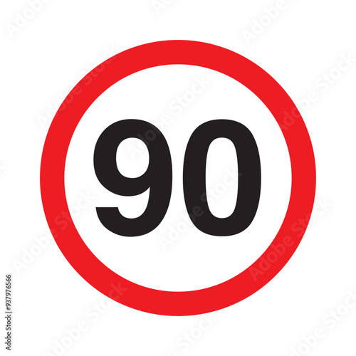 Speed limit 90 km
