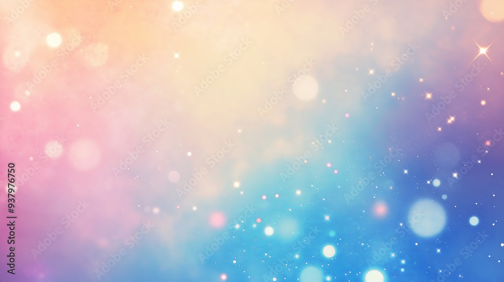 Colorful abstract background with soft bokeh lights and a gradient of pink, blue, and yellow hues
Colorful abstract background with soft bokeh lights and a gradient of pink, blue, and yellow hues