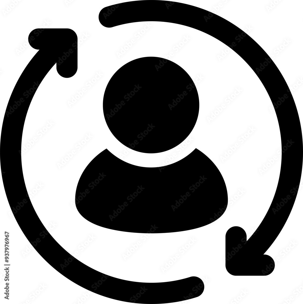 UI human resource Vector Icon Illustration. Glyph Style UI human resource Vector Icon Illustration. Glyph Style