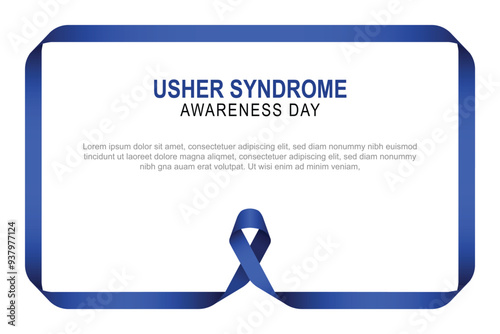 Usher Syndrome Awareness Day background.