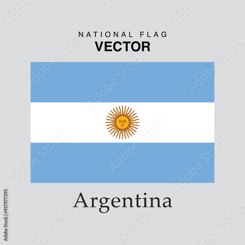 The vector version of the Argentina national flag