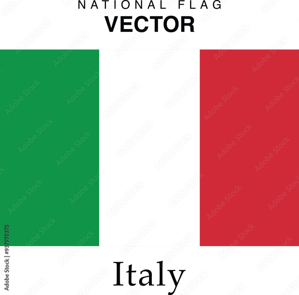 The vector version of the Italy national flag The vector version of the Italy national flag