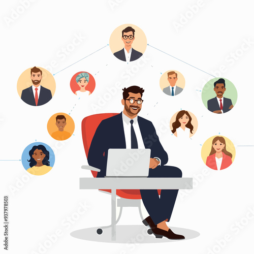 business people working together