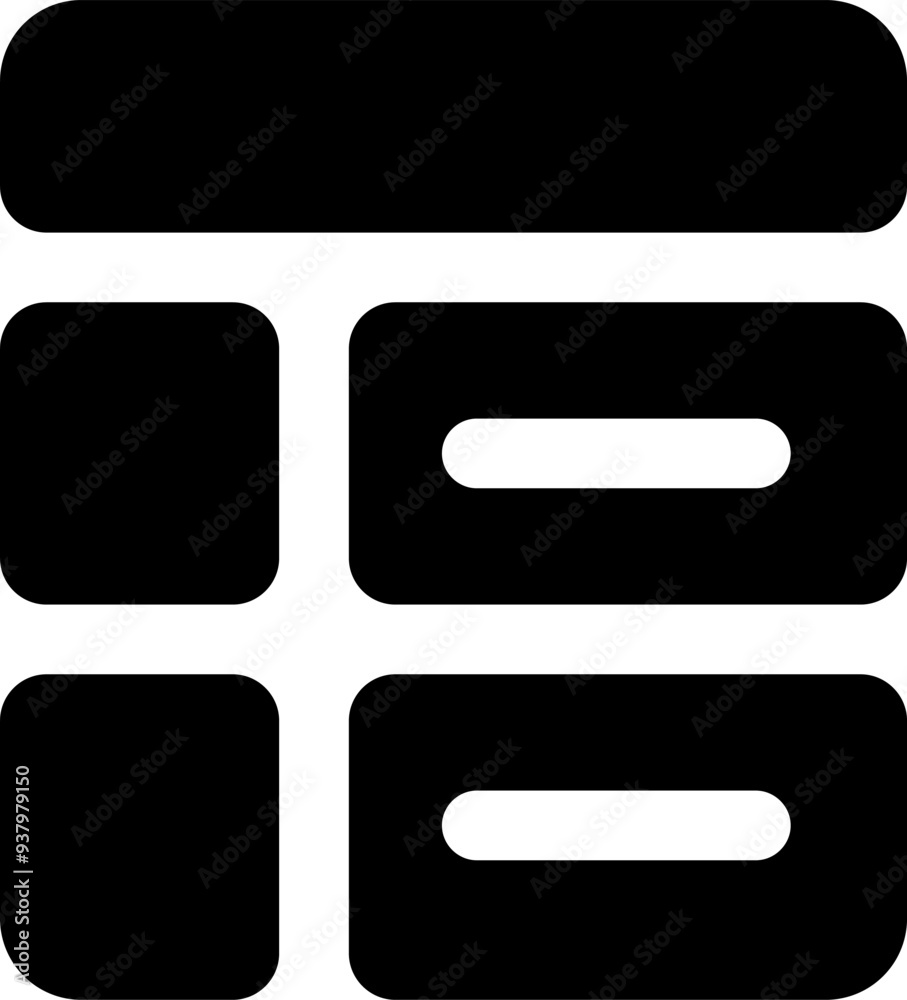 UI project plan Vector Icon Illustration. Glyph Style UI project plan Vector Icon Illustration. Glyph Style