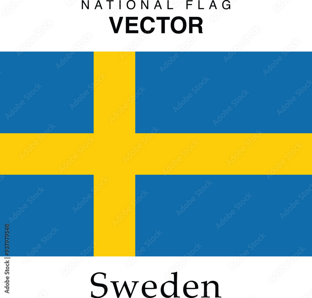 The vector version of the Sweden national flag The vector version of the Sweden national flag