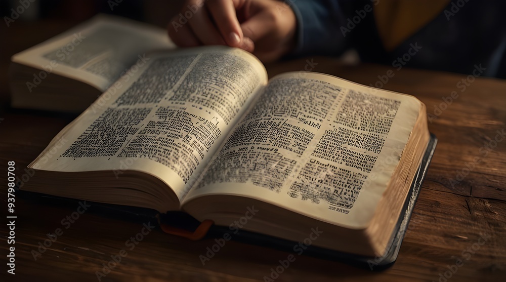 Fototapeta premium Bible study.generative.ai