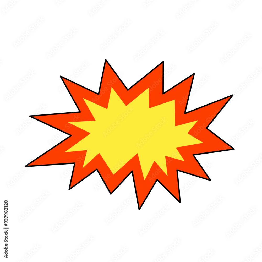 vector red star burst on white background. explosion icon vector red star burst on white background. explosion icon