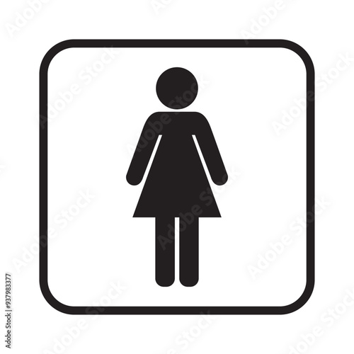 Toilet Woman sign