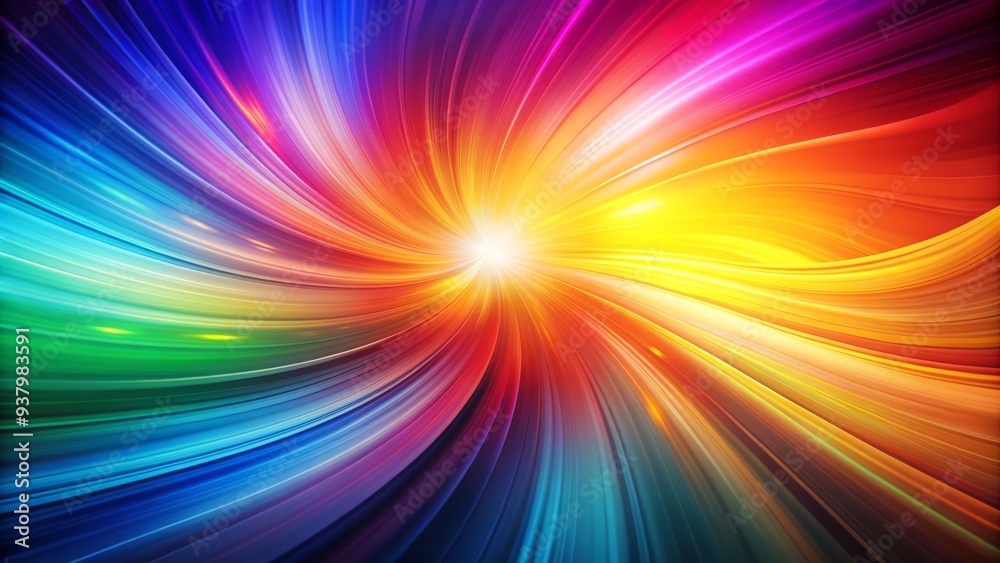 Obraz premium Multicolored Abstract Background With Smooth Color Transitions And A Vibrant Gradient Effect, Evoking A Warm And Inviting Atmosphere.