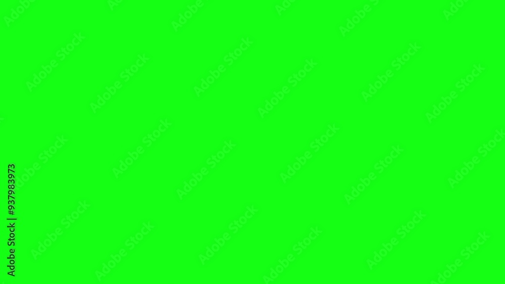 Grid transition animation on a green background. Pixel transition with chroma key.