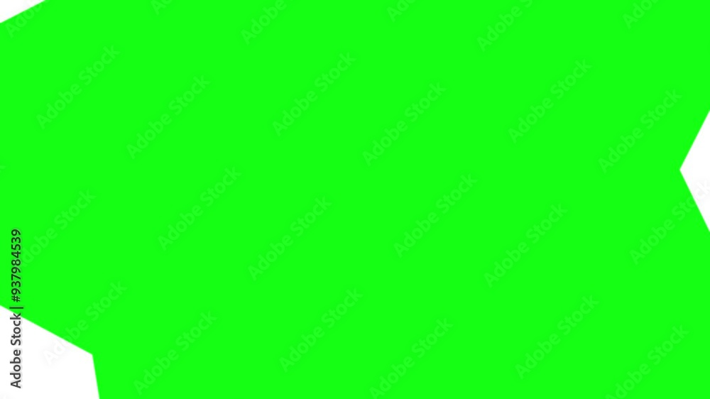 Geometric shape transition on a green background. Geometric shape transition on a green background.