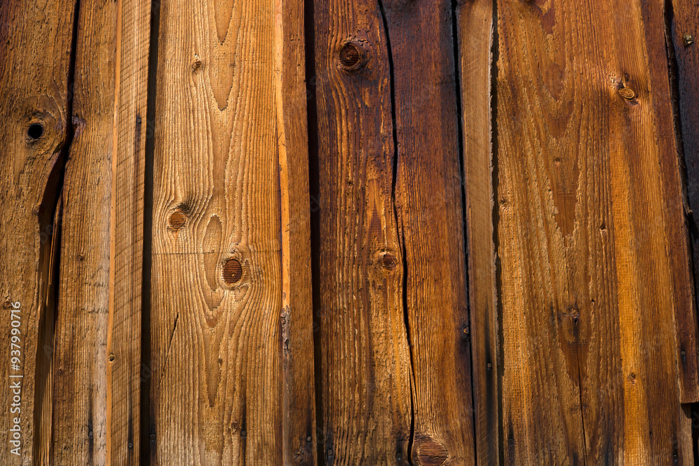 Naklejka premium Beautiful wooden vintage background with boards.