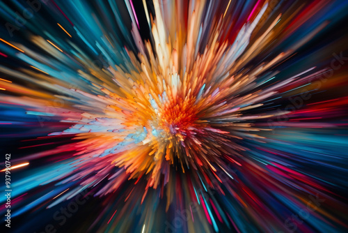 abstract background with splashes. generative AI.	
