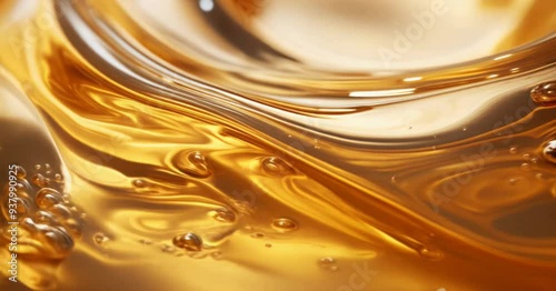  Super slow motion of a rotating oil liquid .