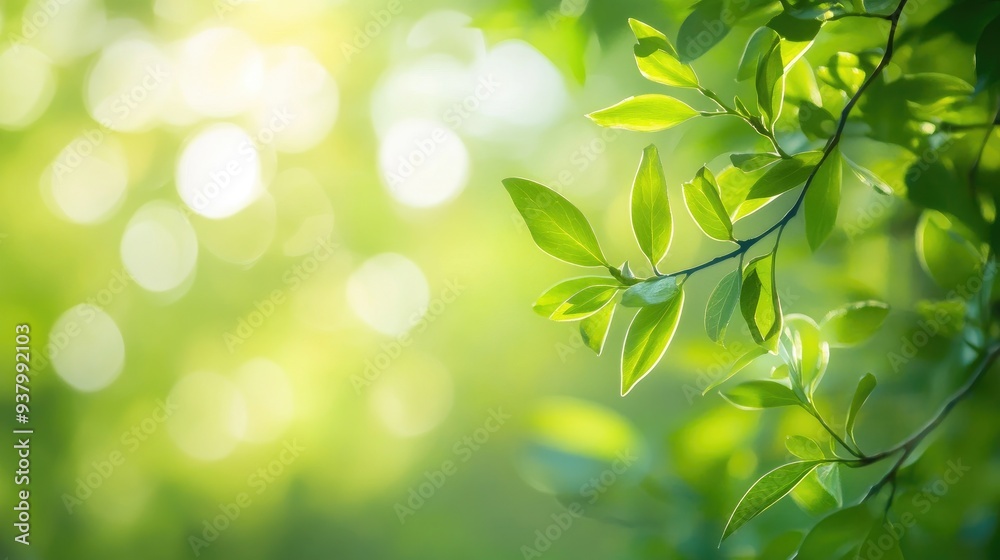 Sunlight gently piercing through a green blurred background, evoking the essence of a calm morning in nature. Sunlight gently piercing through a green blurred background, evoking the essence of a calm morning in nature.