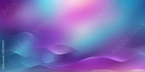 Abstract gradient background blending vibrant blues and purples, smooth transition creating a serene and modern aesthetic, digital art, minimalist design. photo